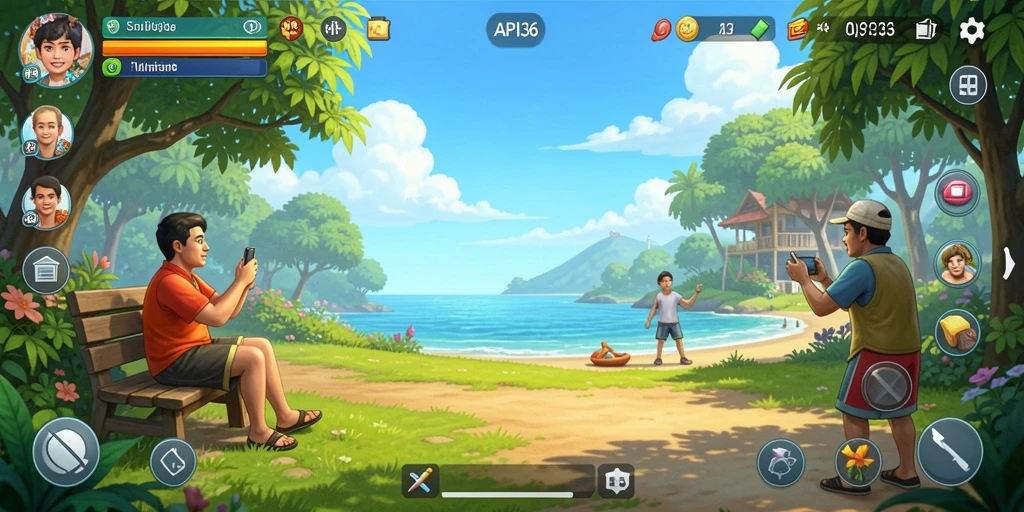 Tangkapan layar utama API36 menampilkan gameplay yang seru dan interaktif.