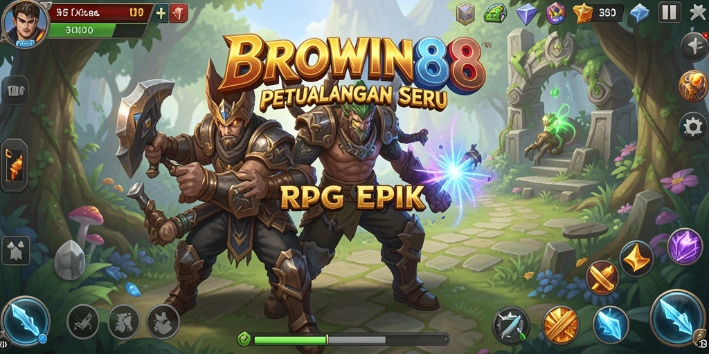 Gameplay seru BROWIN88 dengan pertarungan strategis dan petualangan mendebarkan.