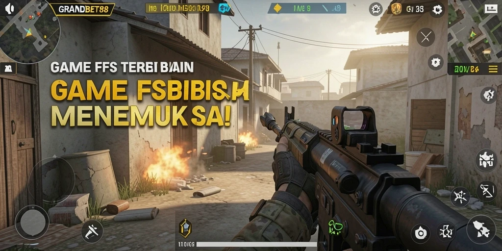 Tangkapan layar gameplay <strong>GRANDBET88</strong> yang menampilkan aksi tembak-menembak yang mendebarkan.
