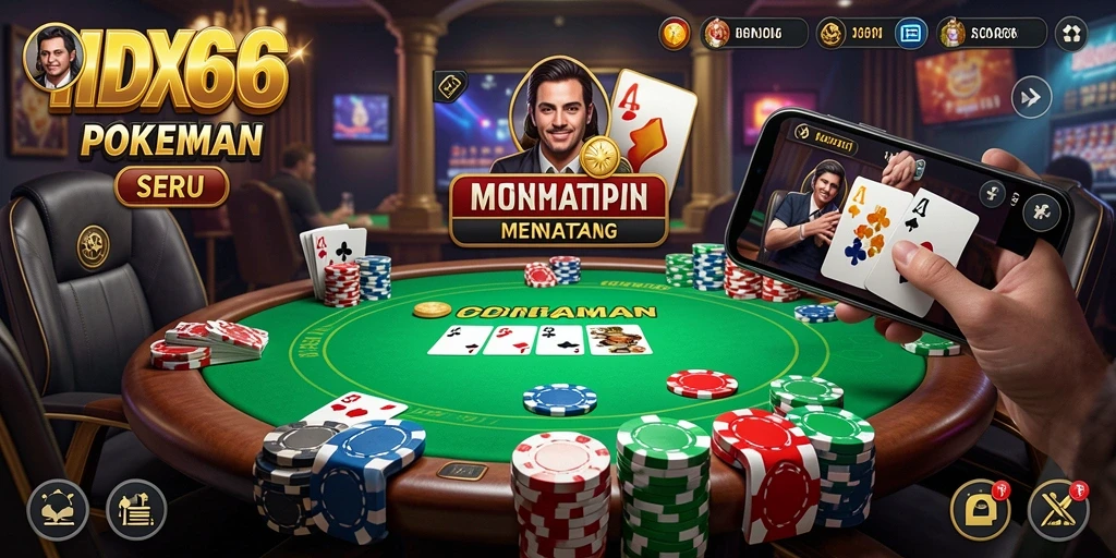 Screenshot gameplay Poker di IDX66 yang menarik.