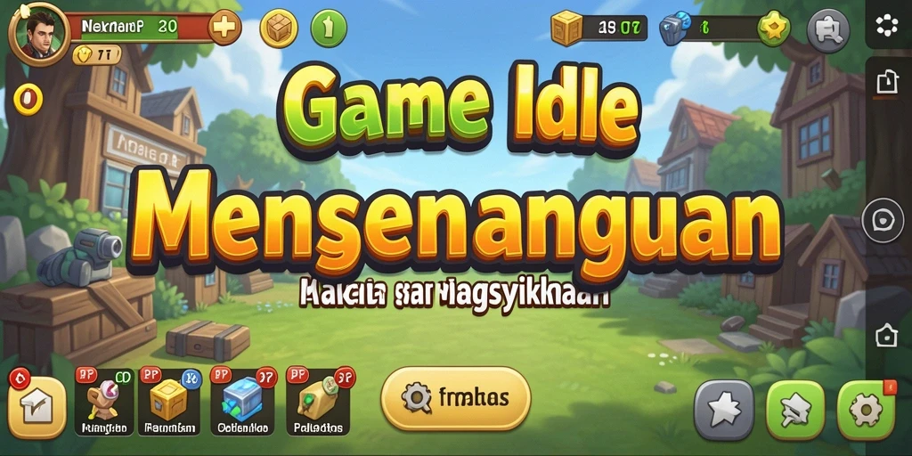 Tangkapan layar gameplay PP7 menampilkan karakter dalam aksi mengumpulkan sumber daya.