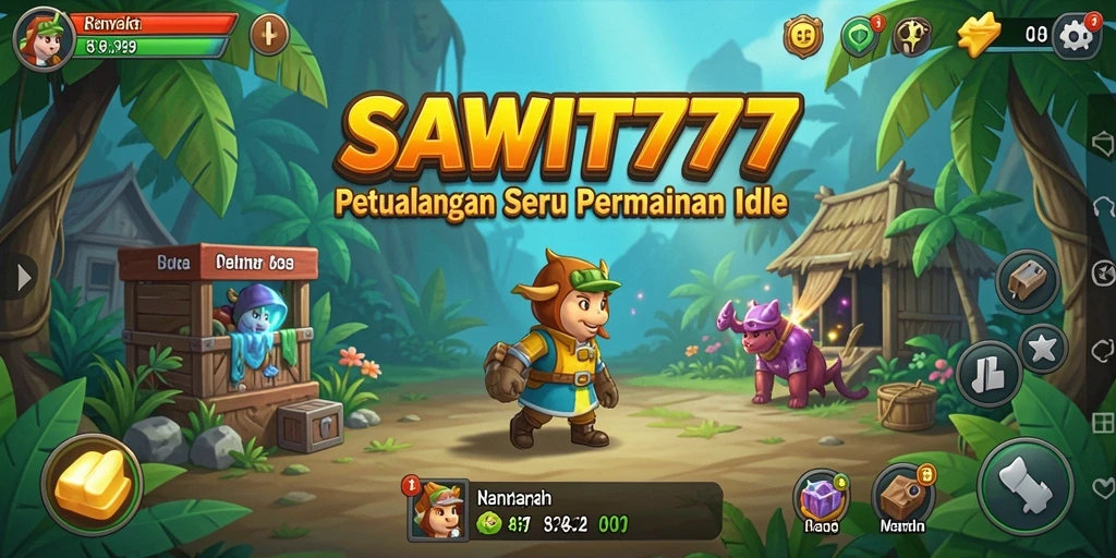 Tampilan gameplay <strong>SAWIT777</strong> dengan kebun sawit yang subur dan menarik.